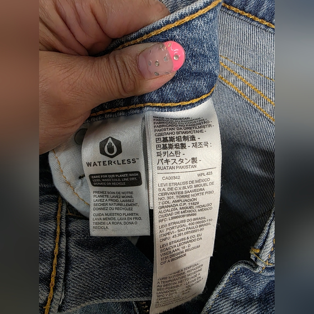 *3 FOR $12* Levi's 511 Slim Straight Light Medium Blue Jeans - Picture 8 of 11
